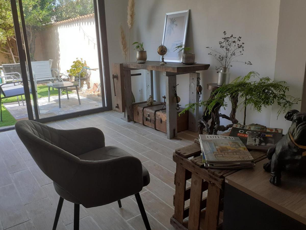 Villa Loft Avec Clim, Parking Et Jardin Proche De La Mer Sauvian Exterior foto