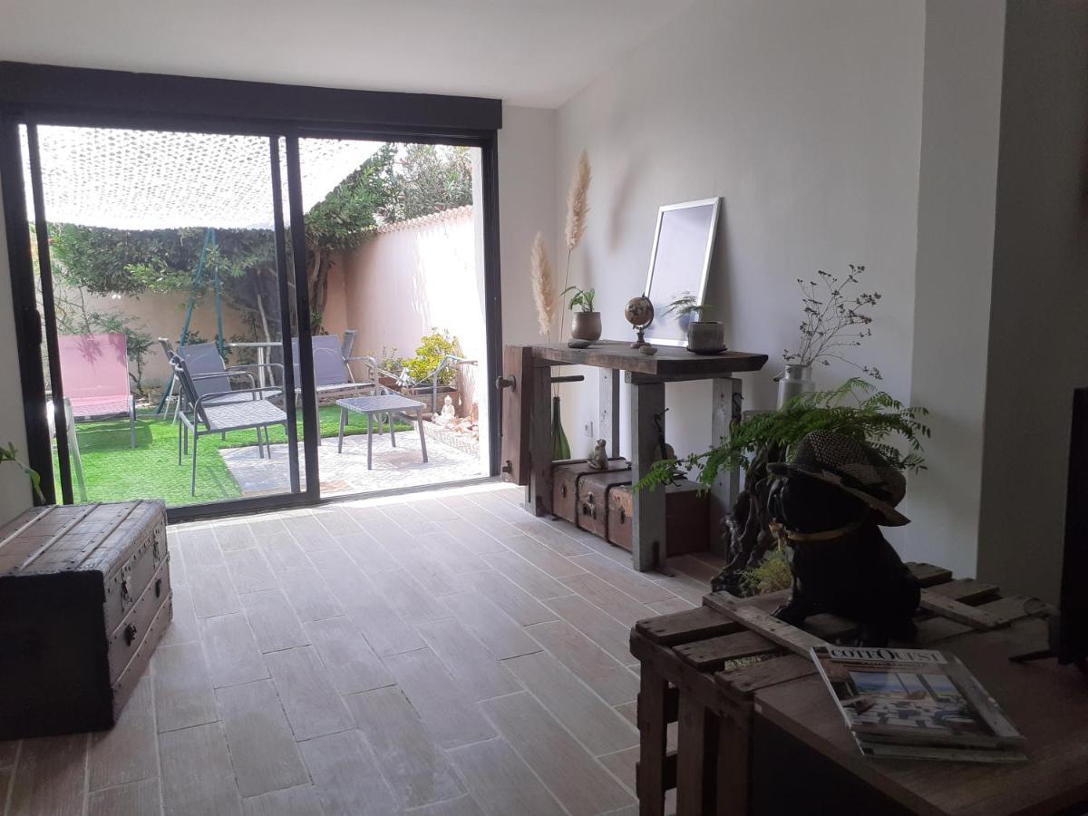 Villa Loft Avec Clim, Parking Et Jardin Proche De La Mer Sauvian Exterior foto